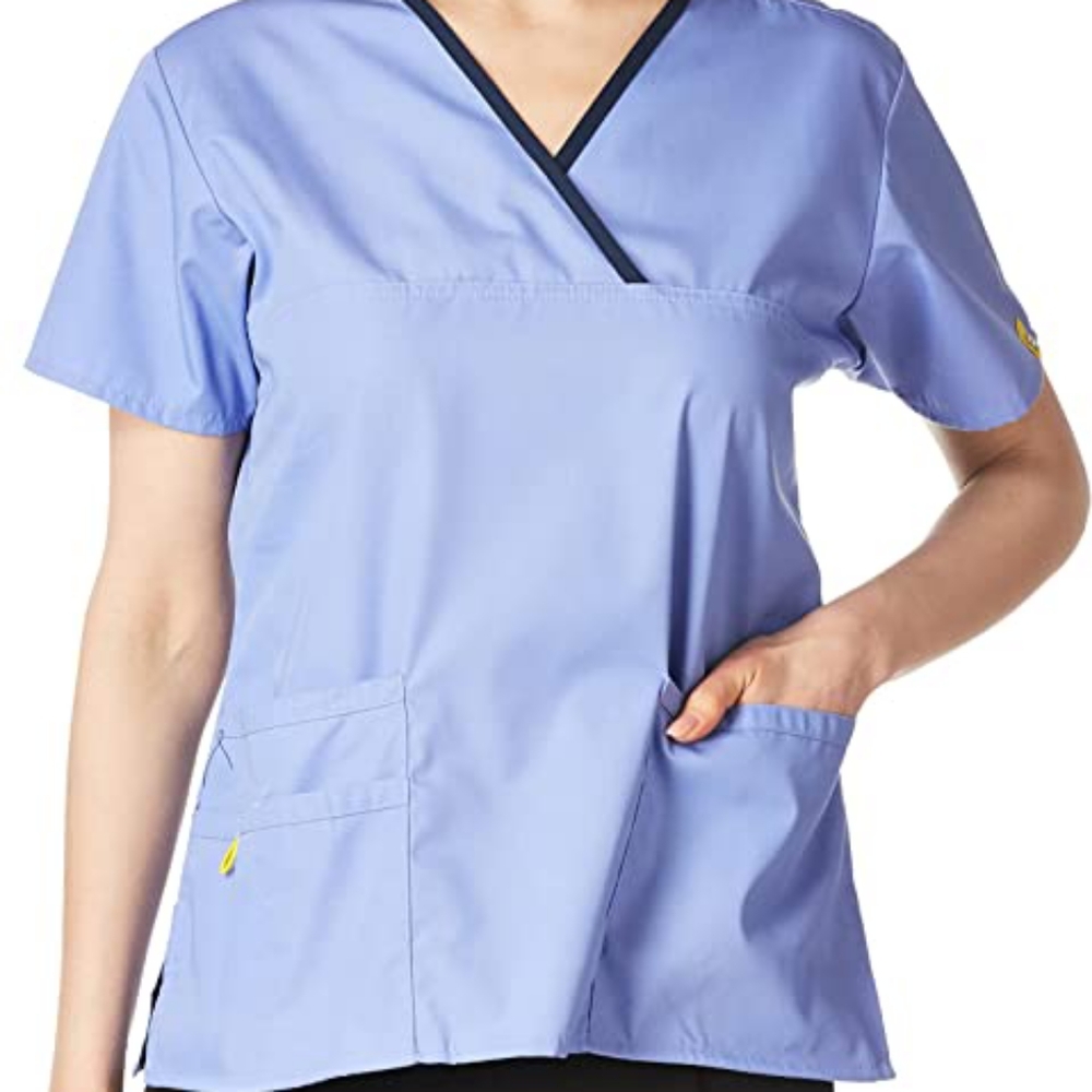 WonderWink Women's Scrubs Charlie 5 Pocket Y-Neck Wrap